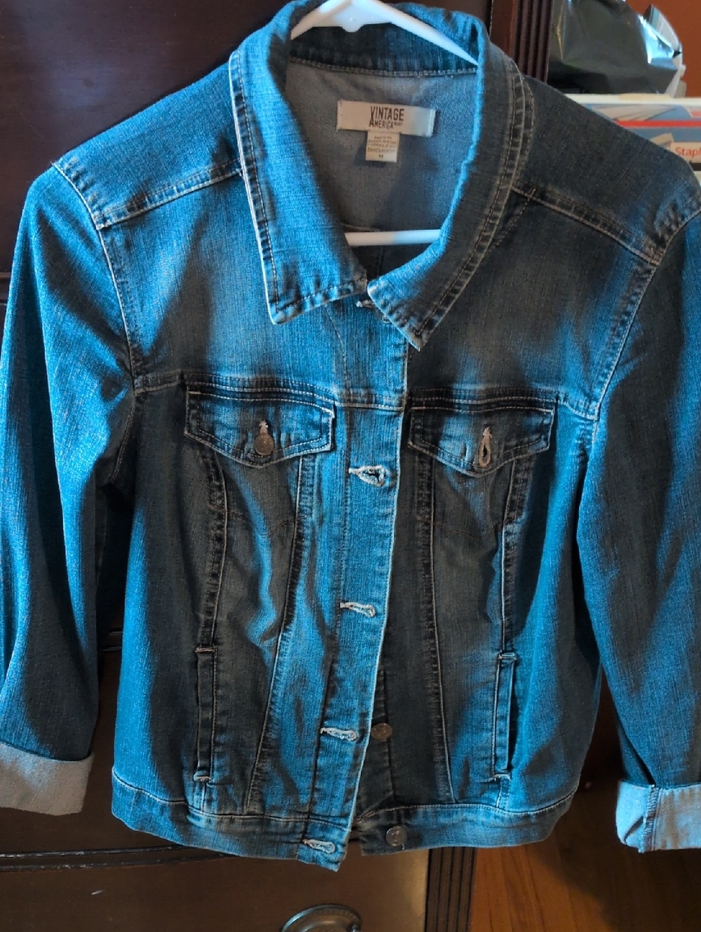 Vintage America Light Blue Denim Jacket